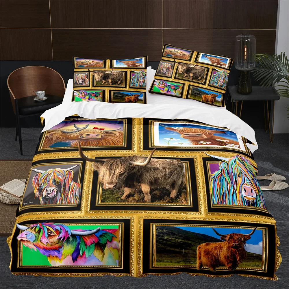 Highland Home Textiles - Highland vaca gado fazenda animal confortável