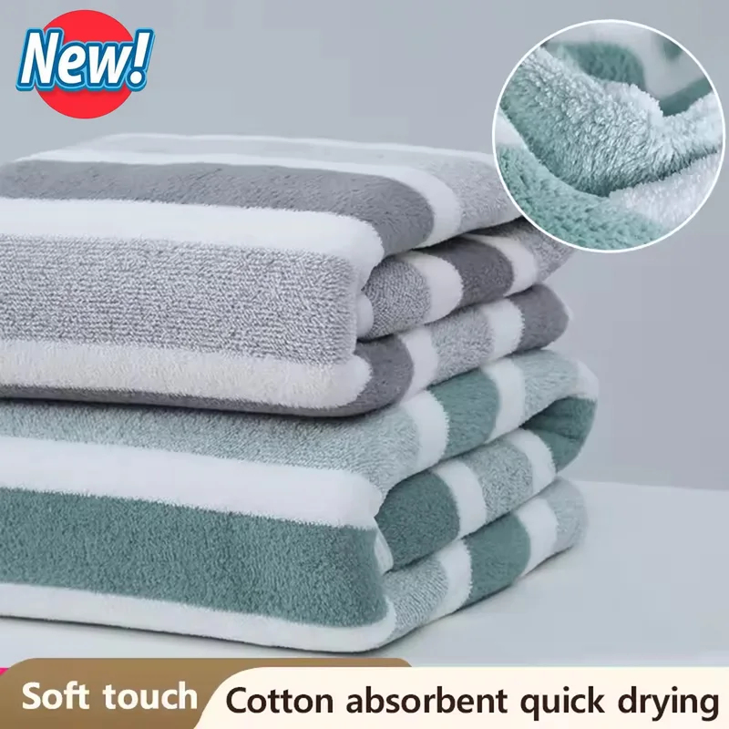 Home Textile - 2026 Nova Toalha de Rosto Listrada