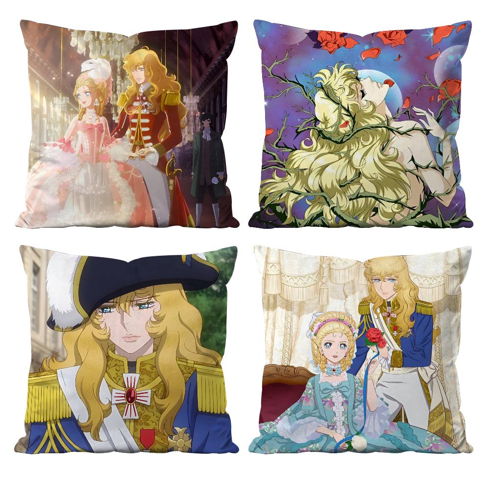 Versailles Home Textiles - Fronha de travesseiro vintage anime r-rosa