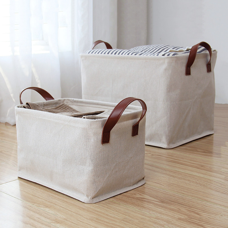 Linum Home Textiles - Cesto Organizador de Roupa de Algodão