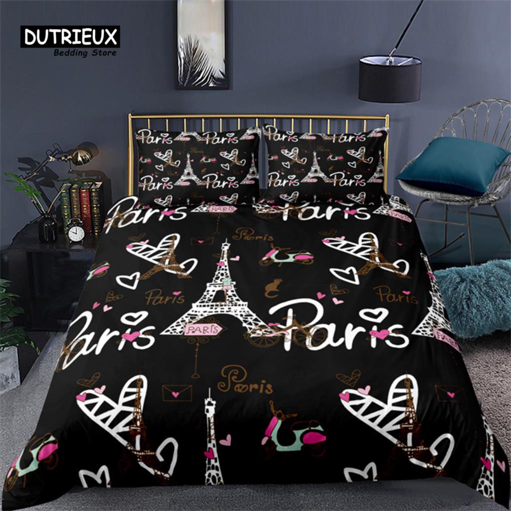 Home Textiles Paris - 2/3 pçs macio paris torre eiffel