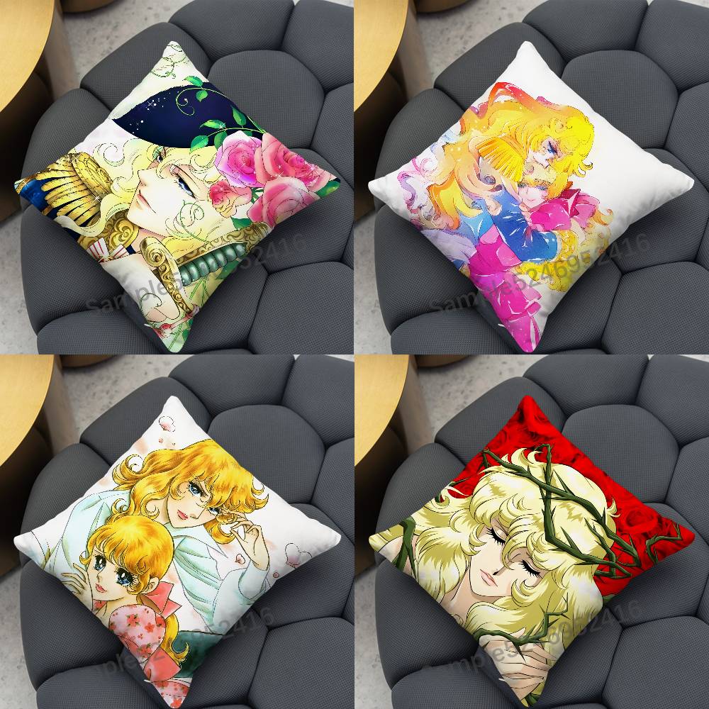 Versailles Home Textiles - Capa de almofada quadrada R-Rose Of