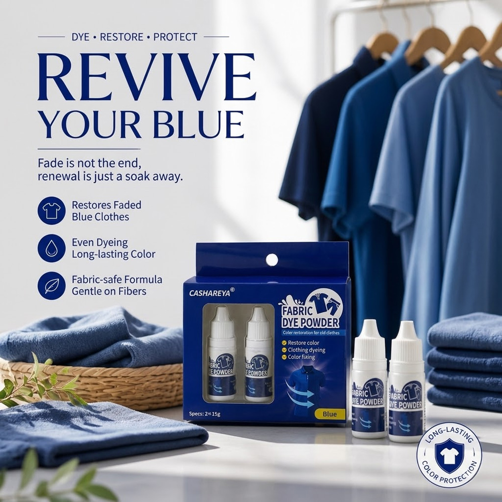 Linum Home Textiles - CASHAREYA Pó de Corante Azul para