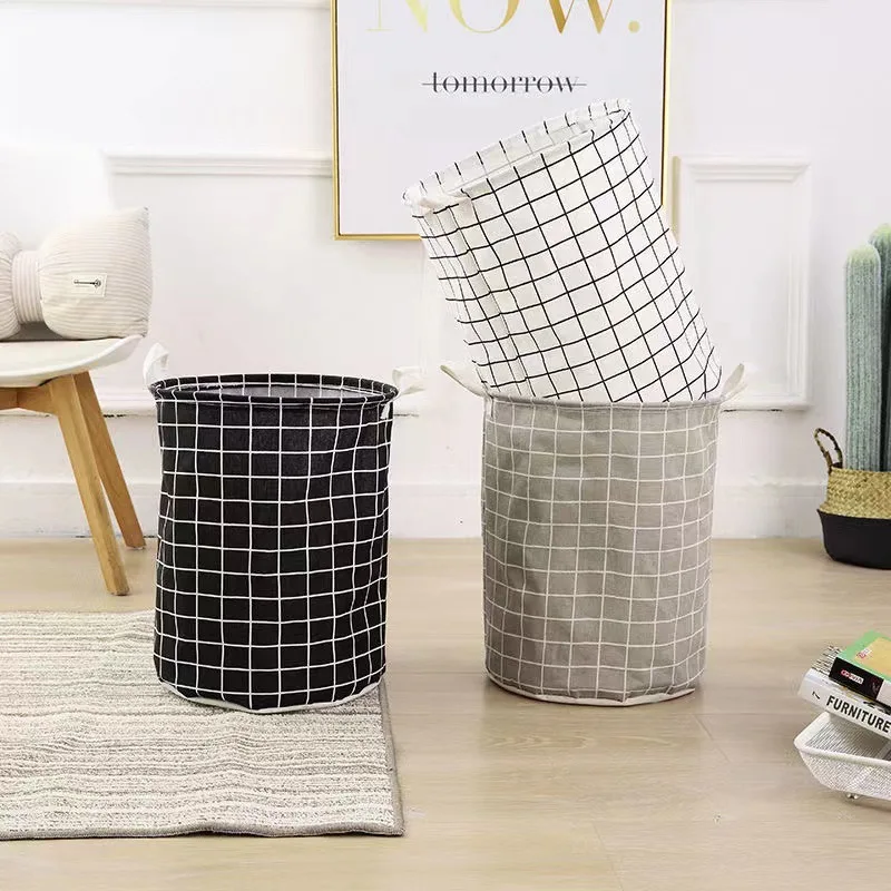 Linum Home Textiles - Cesto de Roupa Dobrável de Grande