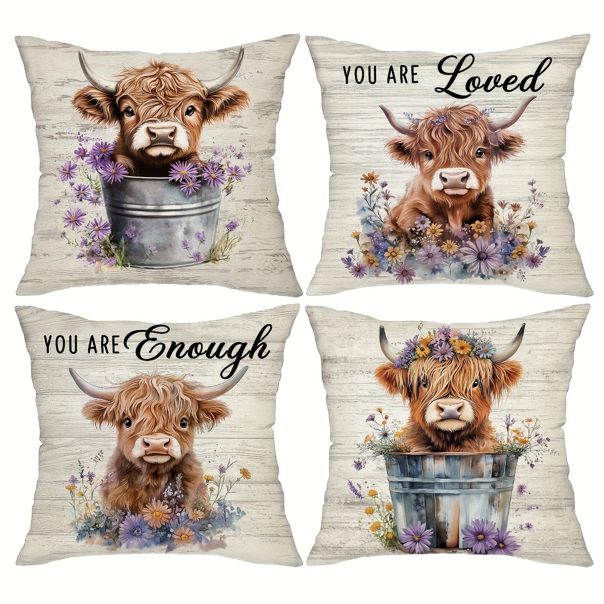 Highland Home Textiles - Capa de almofada de material de