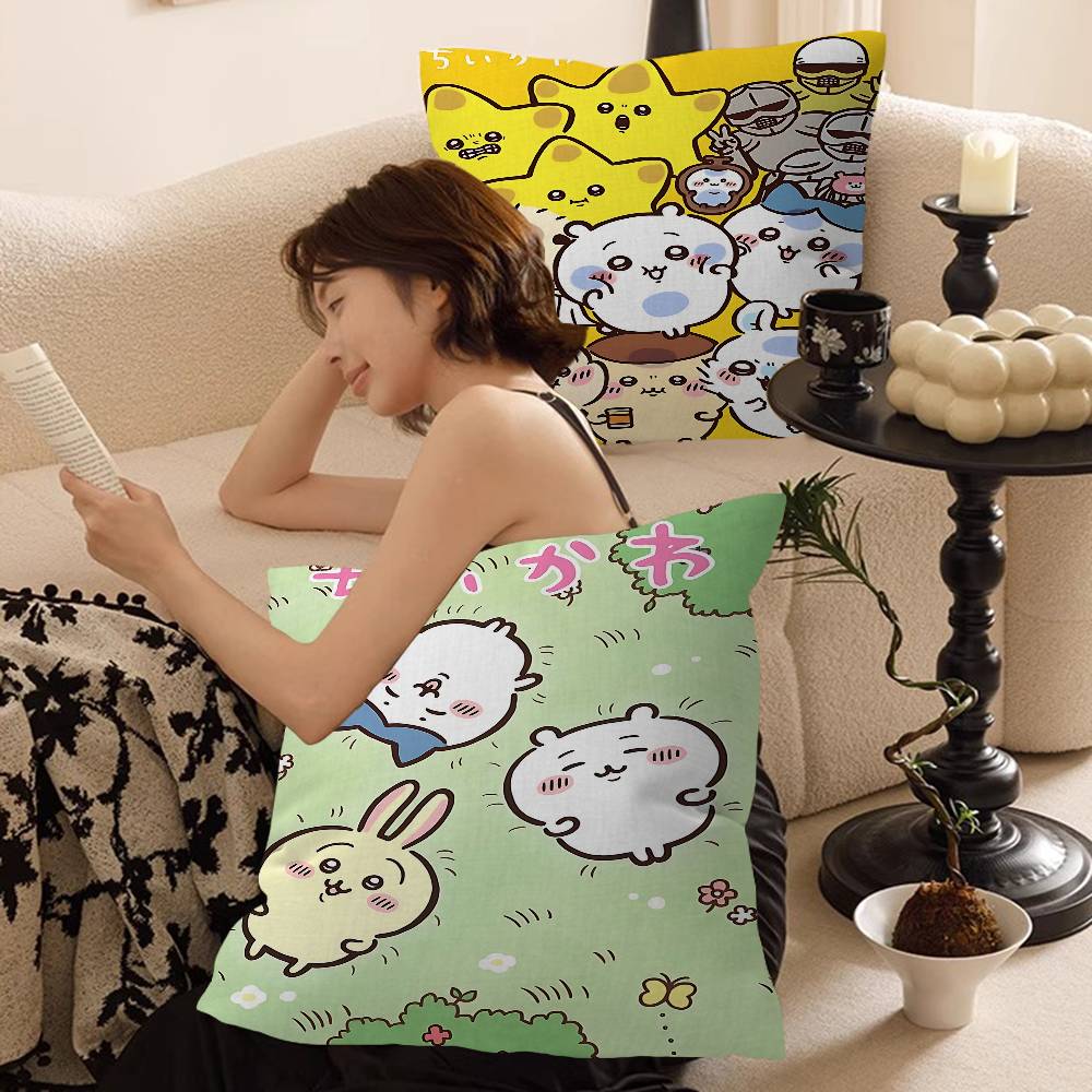 Home Textiles Inc - Capa de Almofada Kawaii C-Chiikawa 45*45cm,