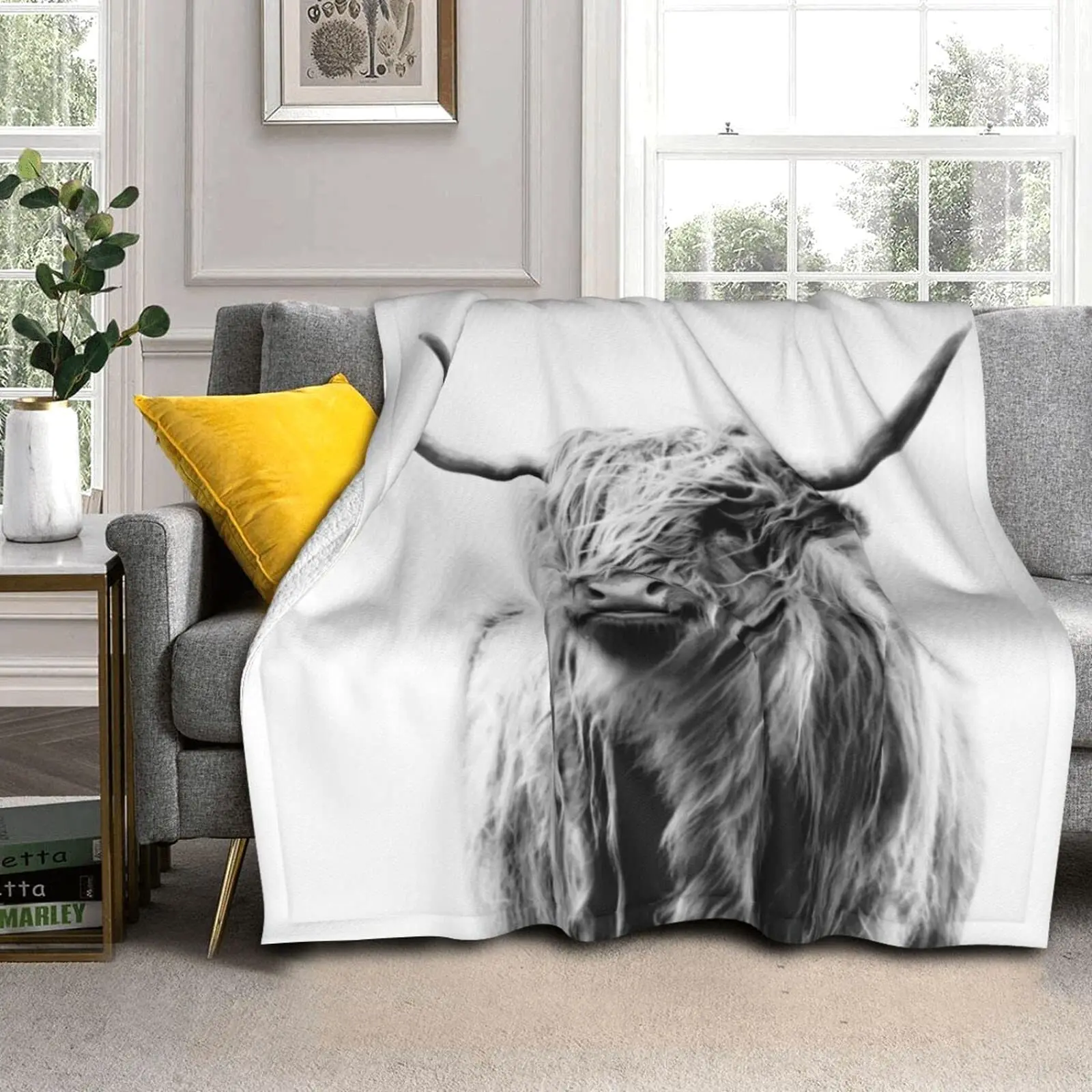 Highland vaca cobertor animal  - Highland Home Textiles avaliação e preço
