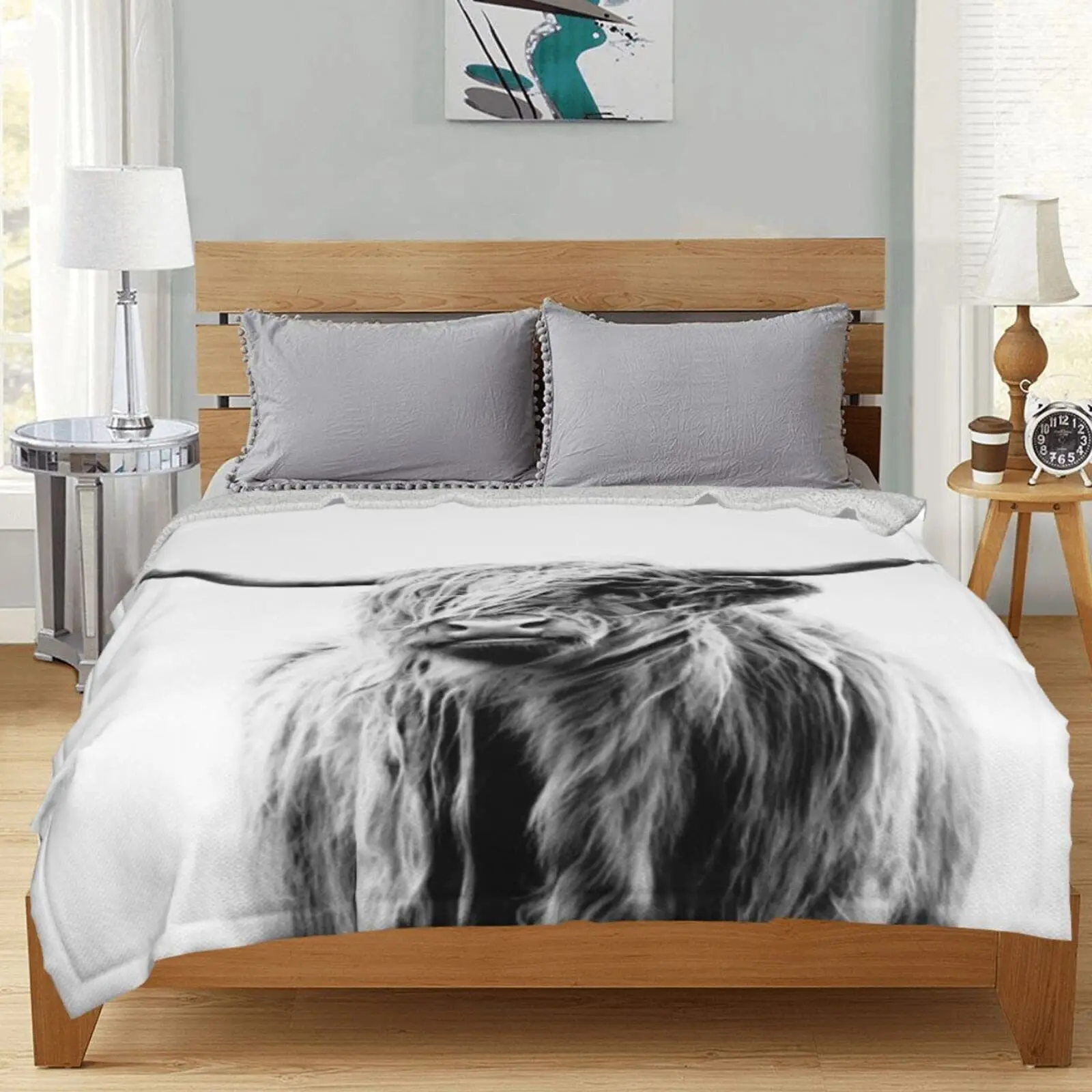 Highland vaca cobertor animal  - Highland Home Textiles avaliação e preço