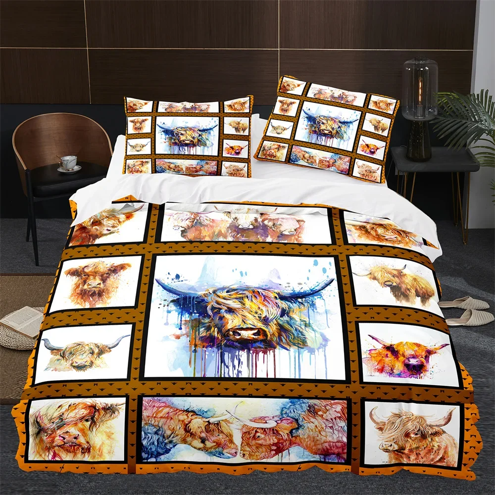 Highland vaca gado fazenda ani - Highland Home Textiles avaliação e preço