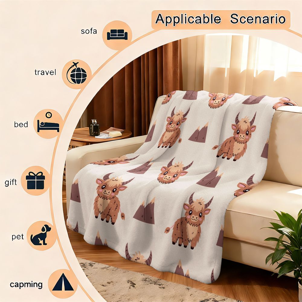 Cobertor de flanela com estamp - Highland Home Textiles avaliação e preço