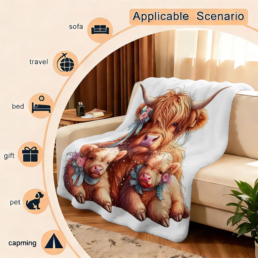 Cobertor de Flanela com Estamp - Highland Home Textiles avaliação e preço