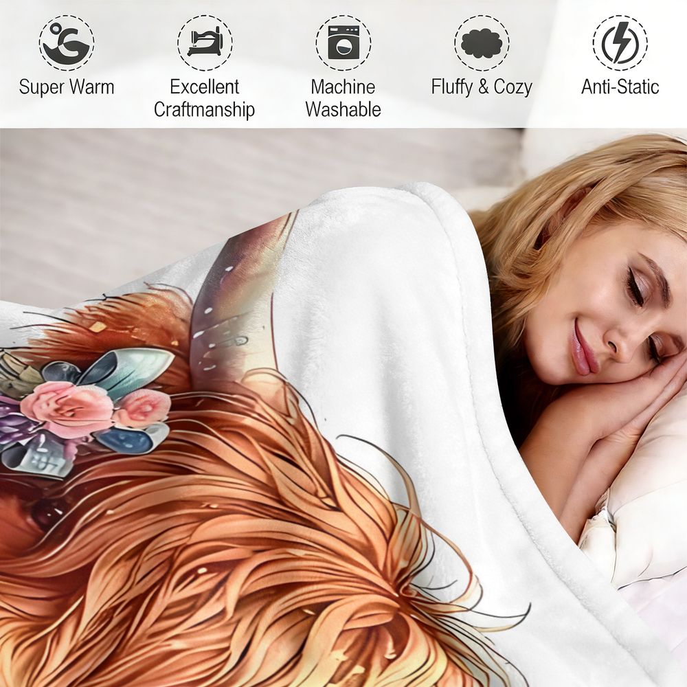 Cobertor de Flanela com Estamp - Highland Home Textiles avaliação e preço