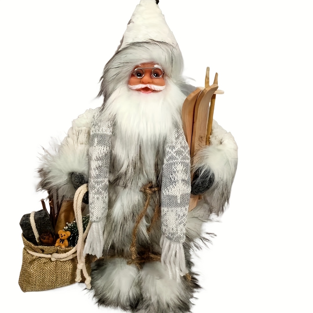 Papai Noel azul e branco, pres - Home Textiles And Furnishing avaliação e preço