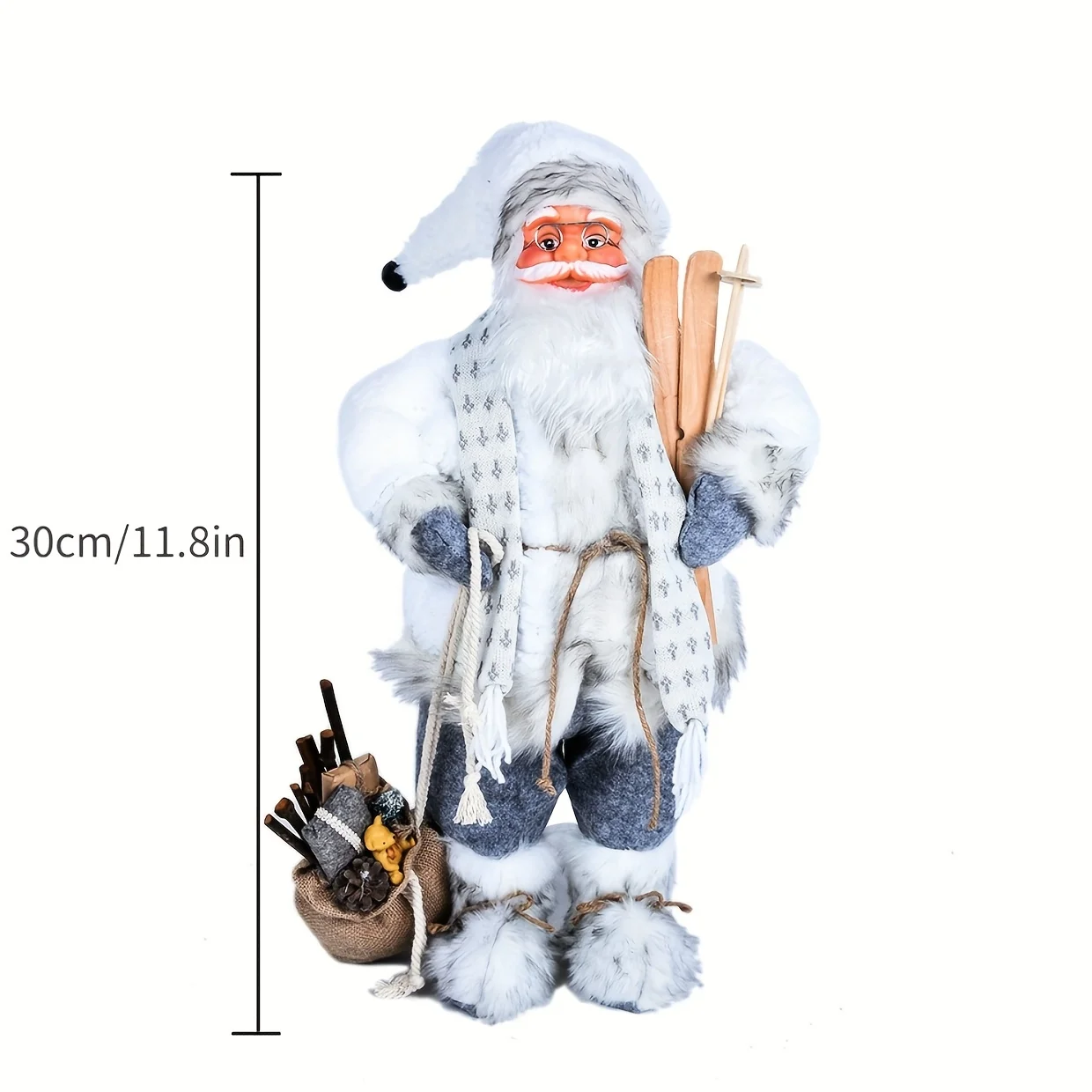 Papai Noel azul e branco, pres - Home Textiles And Furnishing avaliação e preço