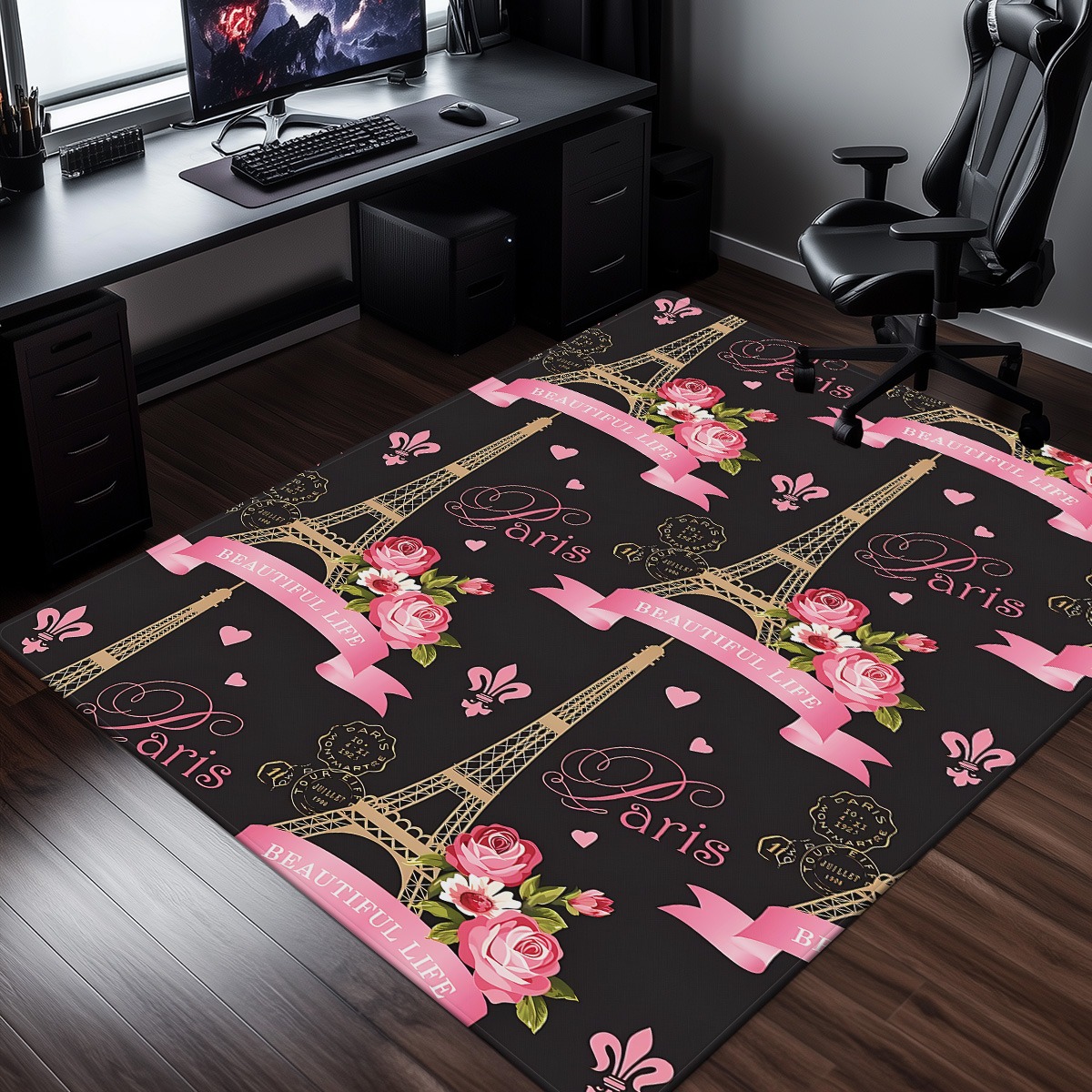 Paris torre eiffel rosa crista - Home Textiles Paris avaliação e preço