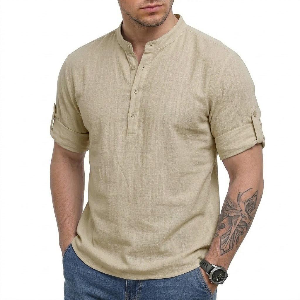 Nova Camisa de Linho Masculina - Linum Home Textiles avaliação e preço