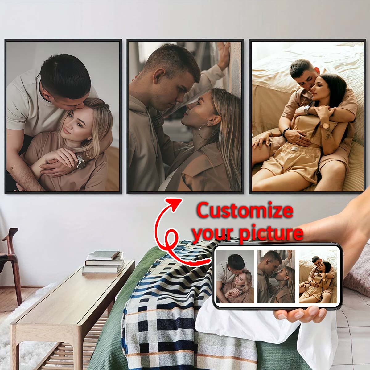 Triptíquico - Pintura a óleo e - Home Textile avaliação e preço