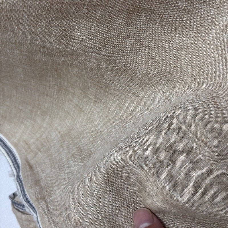 Tecido de Linho Puro Marrom Cl - Linum Home Textiles avaliação e preço