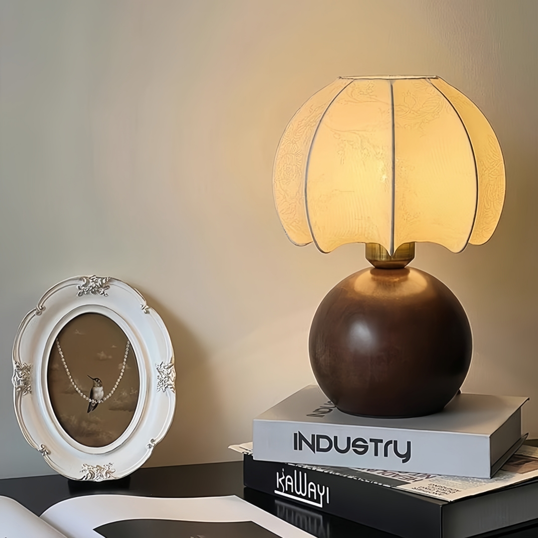 Luminária de mesa floral vinta - Home Textile avaliação e preço