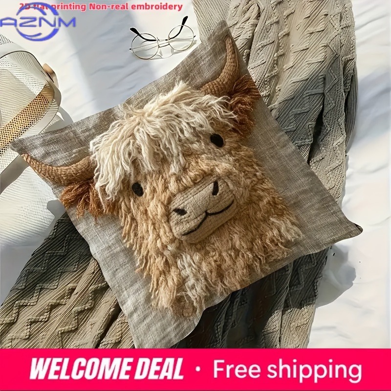 Capa de almofada com estampa p - Highland Home Textiles avaliação e preço