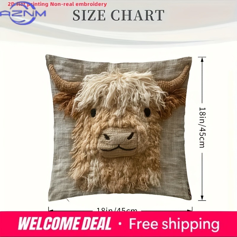 Capa de almofada com estampa p - Highland Home Textiles avaliação e preço