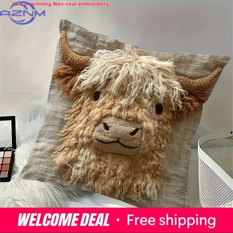Capa de almofada com estampa p - Highland Home Textiles avaliação e preço
